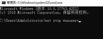 停止Windows 更新服务