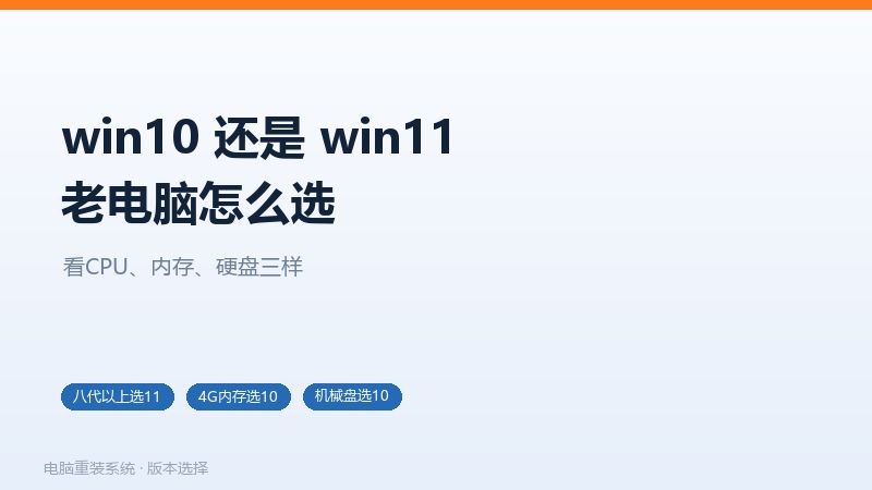 win10和win11的选择判断,看CPU代次、内存、硬盘类型