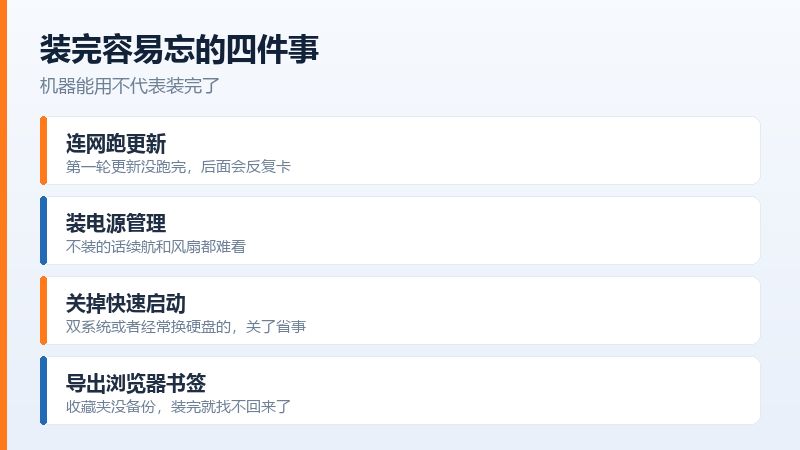 联想笔记本重装完成后需要补装的驱动和设置