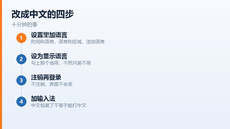在设置里添加中文语言包的步骤