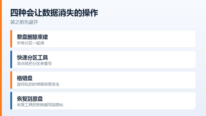 全盘分区和分区表损坏都会让所有盘消失
