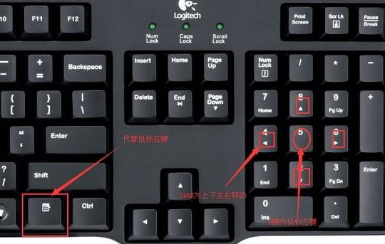 5键盘代替鼠标